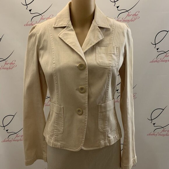 No Boundaries. Junior Size 11/13. Denim Cotton Stretch Tailored Jacket. B71 - Picture 1 of 8